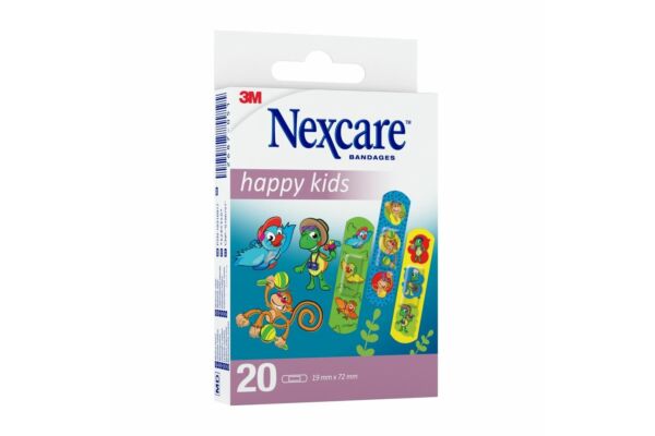 3M Nexcare Pansement Enfant Happy Kids 1.9x7.2cm 20 pièces 3M Nexcare Pansement Enfant Happy Kids 1.9x7.2cm 20 pièces