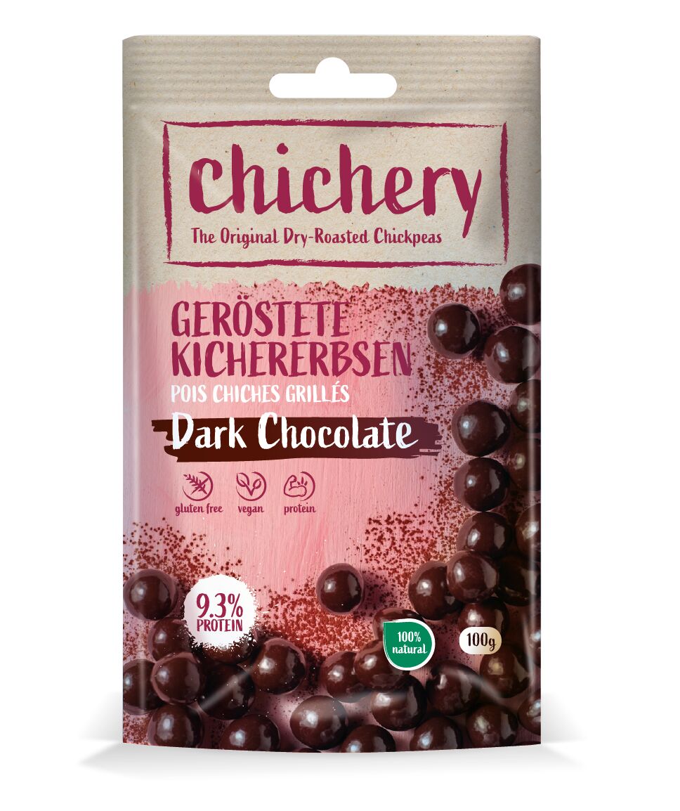 CHICHERY pois chiches Dark Chocolate Btl 100g