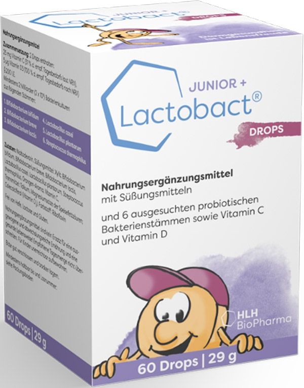 LACTOBACT JUNIOR + Drops Ds 60 pièces
