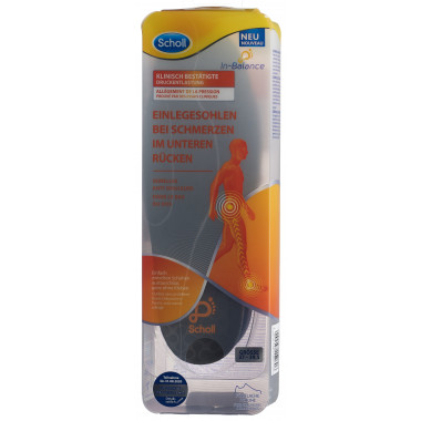 Semelle intérieure Scholl In-Balance 37-39.5 pour les douleurs du bas du dos 2 pièces Semelle intérieure Scholl In-Balance 37-39.5 pour les douleurs du bas du dos 2 pièces
