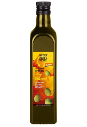 NaturKraftWerke huile d'olive Espagne verg Dem 500 ml