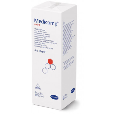 Medicomp Extra 6 fois S30 5x5cm non stérile Btl 100 pièces