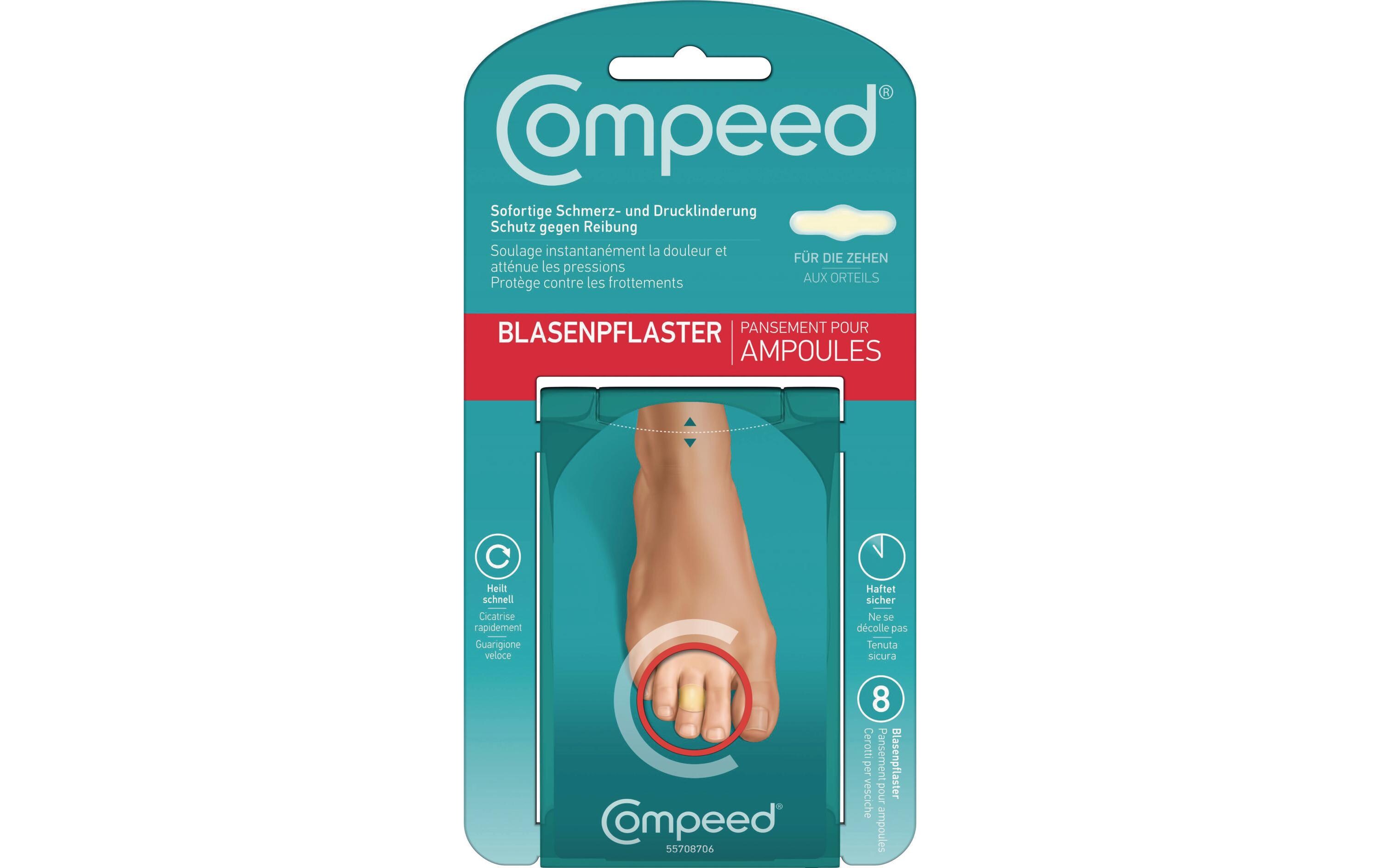 Compeed® Pansement ampoule pour orteils 8 pièces Compeed® Pansement ampoule pour orteils 8 pièces