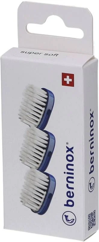 Têtes de rechange BERNINOX bleu medium 3 pièces