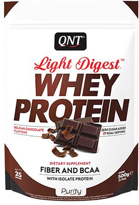 QNT Light Digest Whey Protein Belgian Chocolate 500g