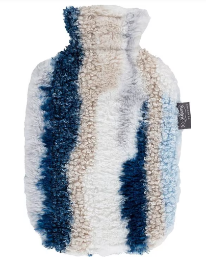 Bouillotte FASHY 2l housse peluche bleue/we marm