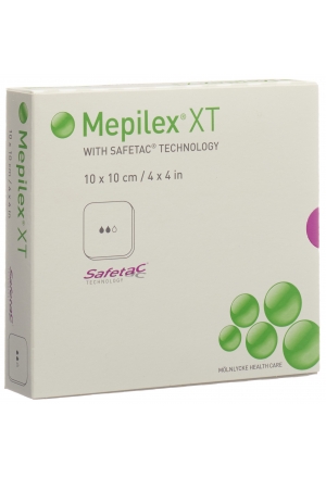 Mepilex Safetac XT 10x10cm stérile 5 pièces