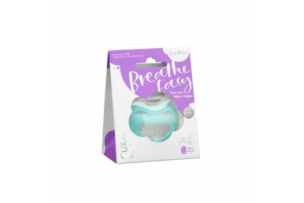 Sucette bébé Curaprox Gr2 turquoise