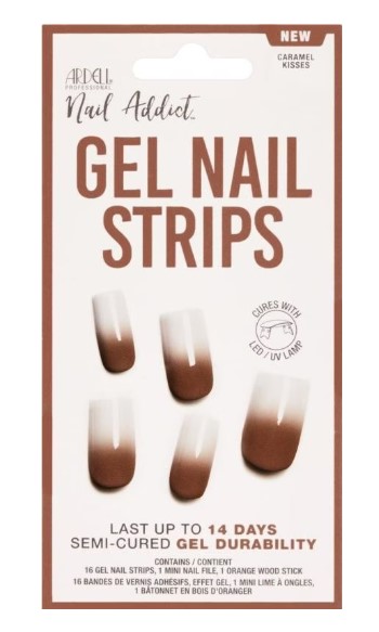 ARDELL Nail Addict Gel Strips Caramel Kiss 16 pièces