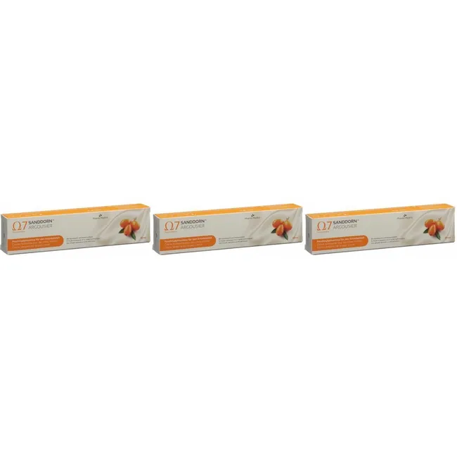 3 x Ω7 Argousier® Crème hydratante 50ml 3 x Ω7 Argousier® Crème hydratante 50ml