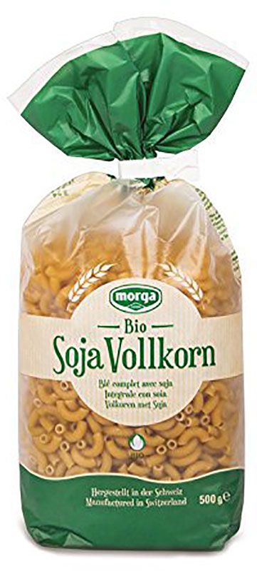 MORGA Cornettes au soja Bio Bourgeon 500g MORGA Cornettes au soja Bio Bourgeon 500g
