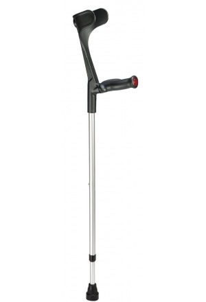 Ossenberg Béquille alu/noir Poignée ortho 140kg 1 paire