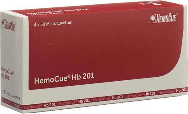 HEMOCUE HB 201 Microcuvette boîte 4 x 50 pièces