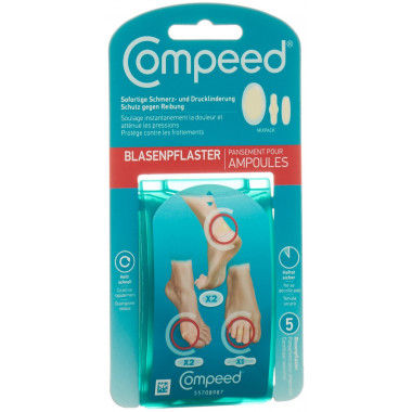 Compeed® Pansement Ampoule Mix 5 pièces Compeed® Pansement Ampoule Mix 5 pièces