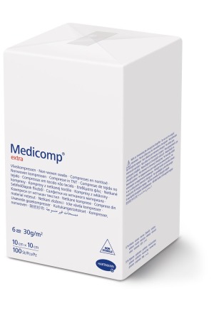 Medicomp Extra 6 fois S30 10x10cm non stérile Btl 100 pièces