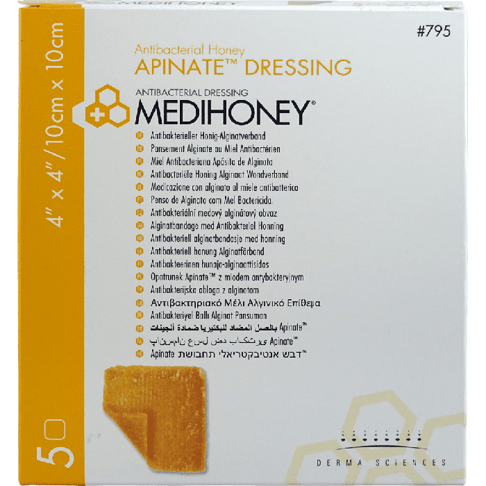 MEDIHONEY Antibact Apinate Dress 795 10x10cm 5 pièces