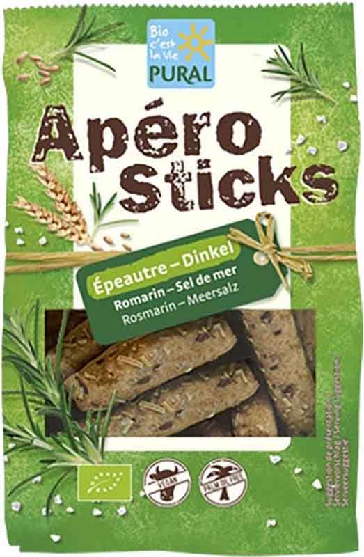 Pural Apero Sticks épeautre romarin sel de mer 100g