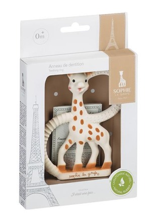 Sophie la girafe et son anneau de dentition