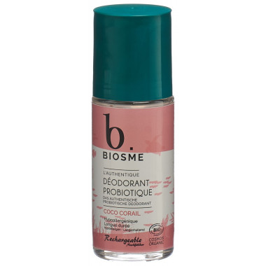 Biosme Déodorant probiotique Roll on Coco corail Rechargeable Fl 50ml