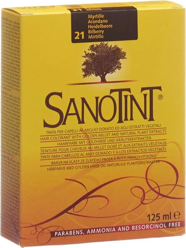 Sanotint couleur de cheveux 21 myrtille