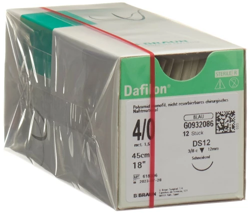 DAFILON 45cm bleu DS 12 4-0 12 pièces