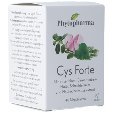 Phytopharma Cys Forte FilmComprimés 40 pièces