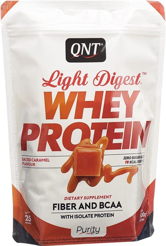 QNT Light Digest Whey Protein caramel salé Btl 500g