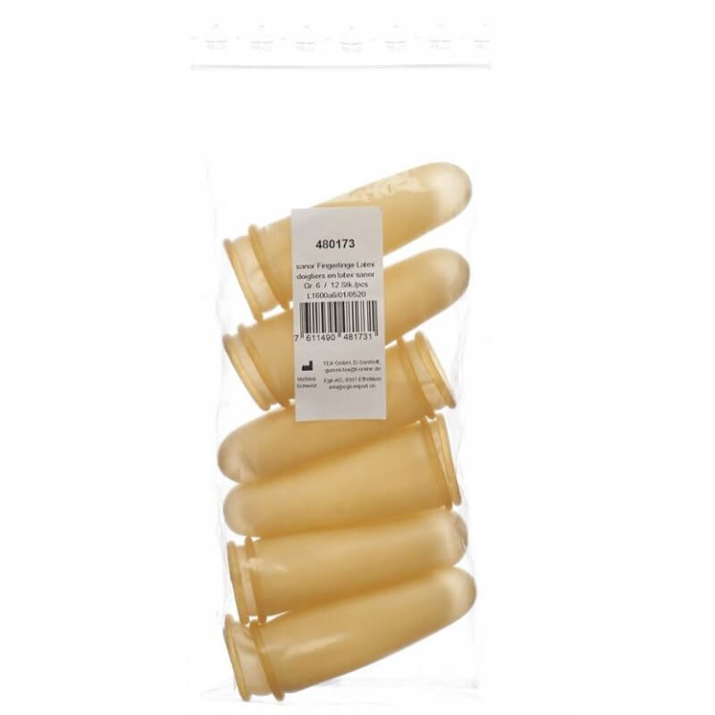 Sanor doigtier latex Gr4 poudré léger Btl 12 pc