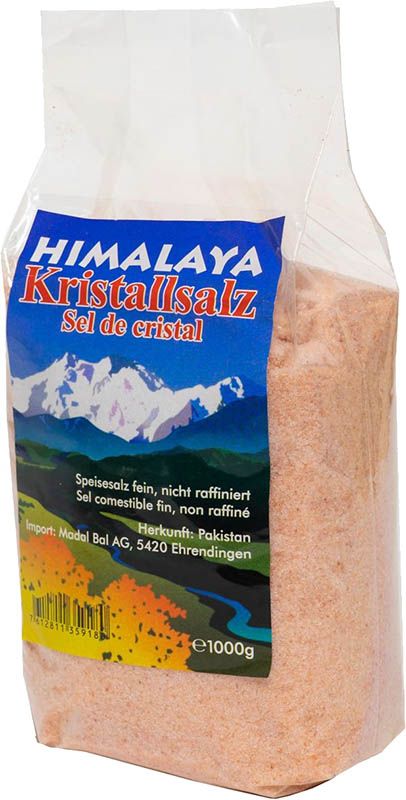 Madal Bal Sel cristallin de l'Himalaya finement moulu 1kg