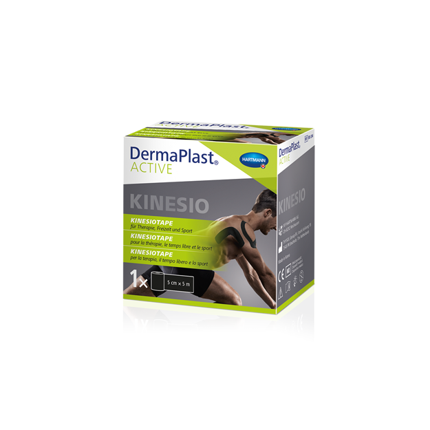 DermaPlast® Active Kinesiotape 5cmx5m noir DermaPlast® Active Kinesiotape 5cmx5m noir