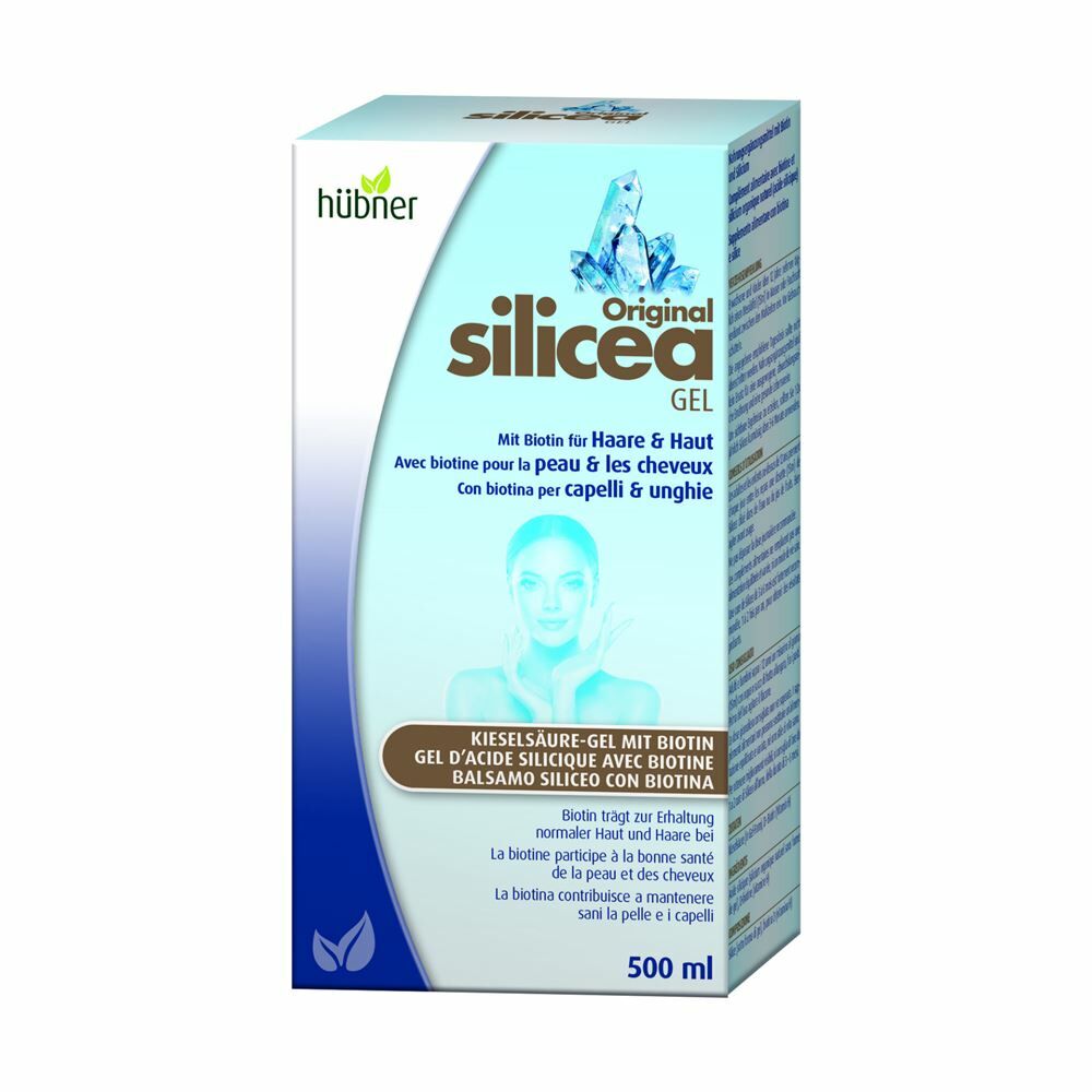 HÜBNER Silicea Gel avec Biotine Cheveux & Peau 500ml