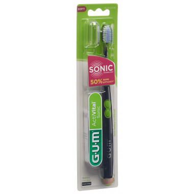 Brosse à dents sonique GUM ActiVital Sonic noire Brosse à dents sonique GUM ActiVital Sonic noire