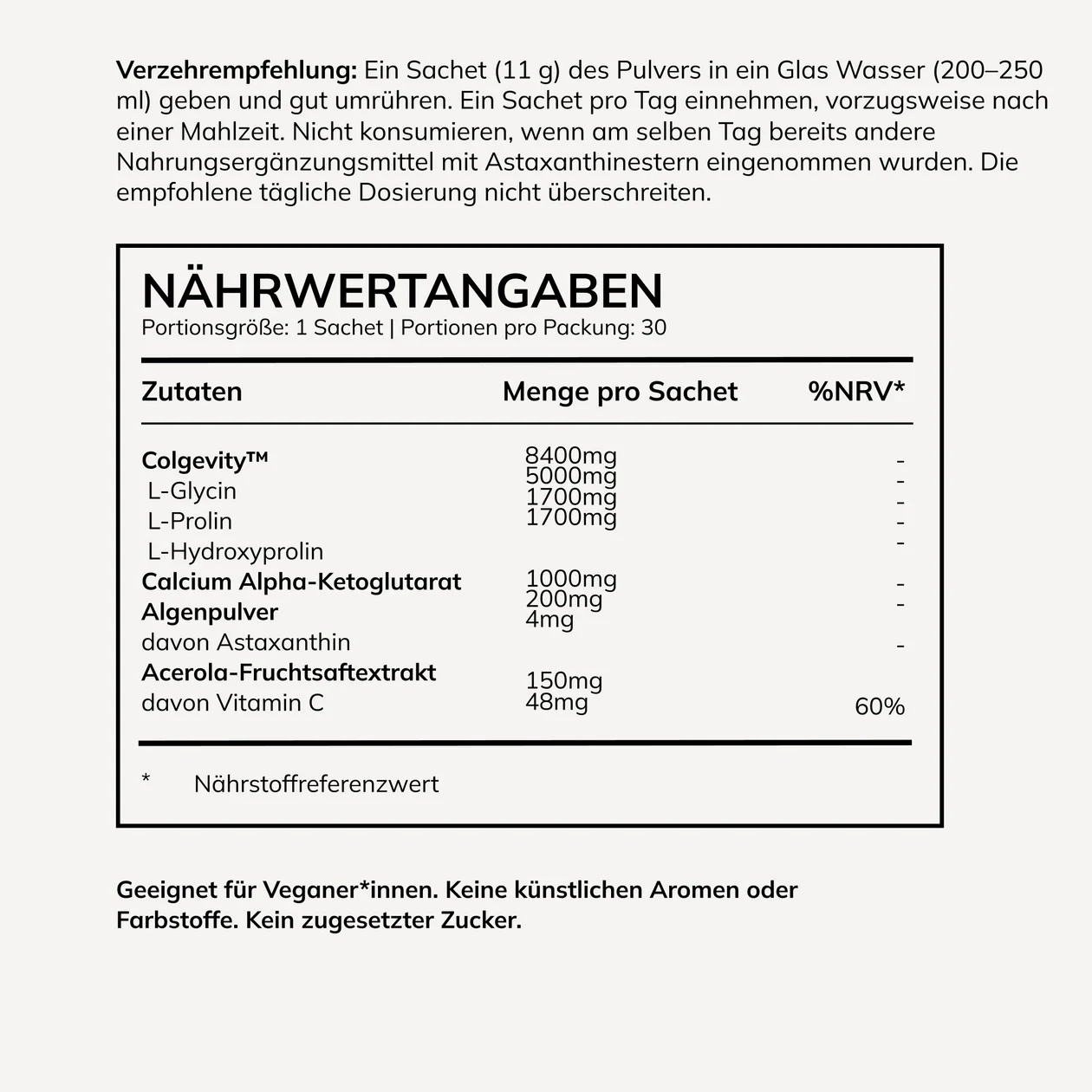 AVEA Collagen Activator Zitrone Pulver 30 Stück