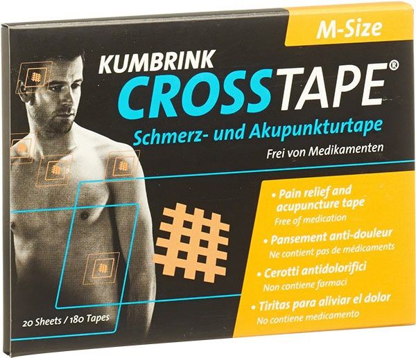 CROSSTAPE® Tape d'acupuncture anti-douleur M 180 pièces CROSSTAPE® Tape d'acupuncture anti-douleur M 180 pièces