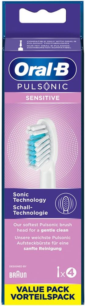 Oral-B Brosses à dents Pulsonic Sensitiv 4 pièces Oral-B Brosses à dents Pulsonic Sensitiv 4 pièces