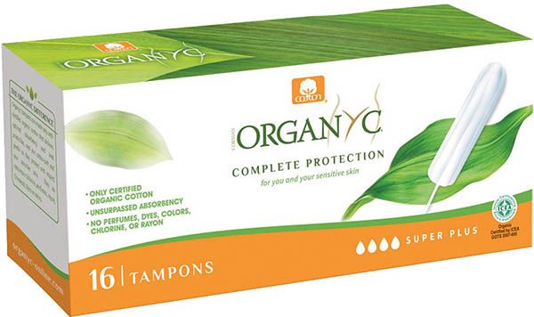 Tampons Organyc Super Plus 16 pièces Tampons Organyc Super Plus 16 pièces