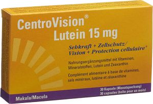 CentroVision lutéine 15 mg 30 pièces
