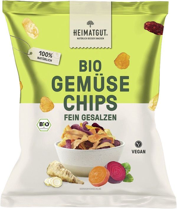 Chips de légumes finement salées HEIMATGUT (n) 100g