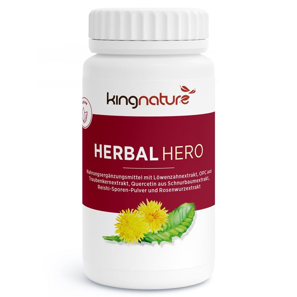 KINGNATURE Herbal Hero Caps Ds 60 pièces KINGNATURE Herbal Hero Caps Ds 60 pièces