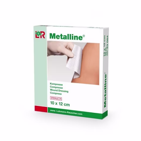 Compresses Metalline stériles 12 x 10 cm, 50 pièces