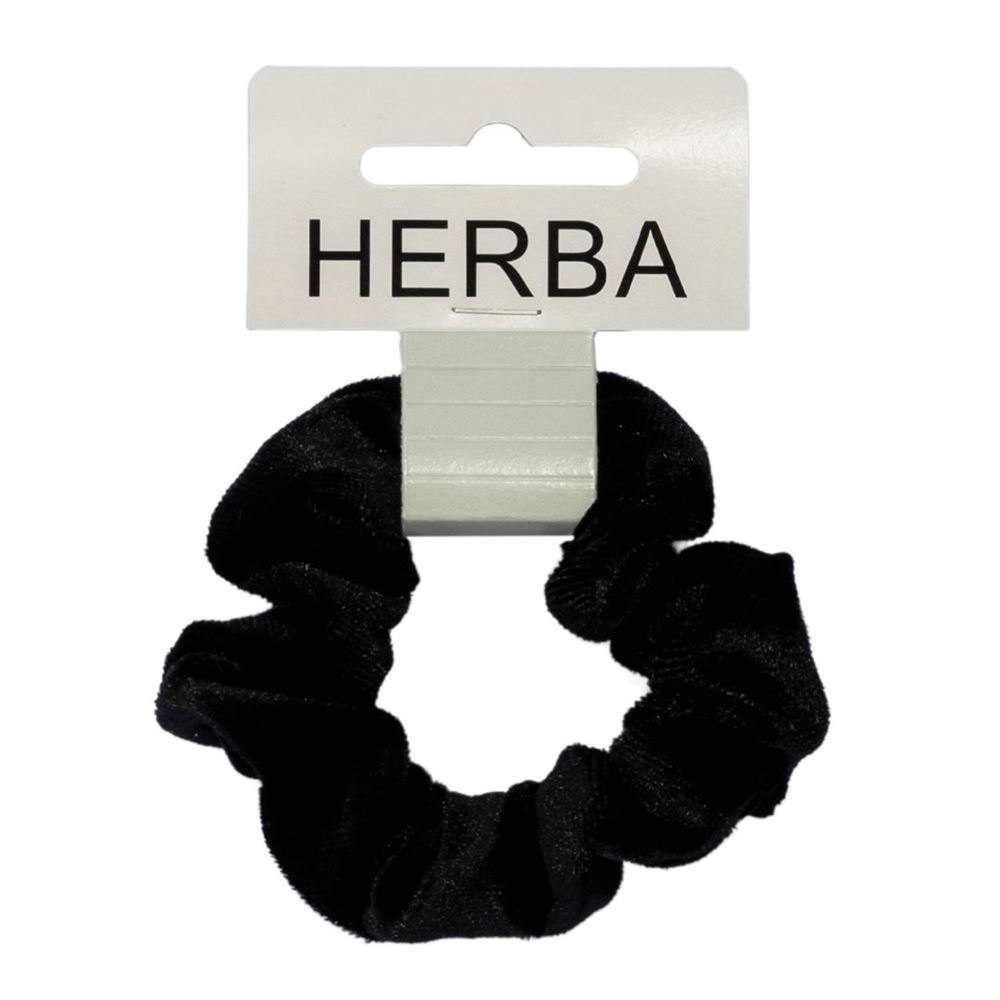 HERBA Scunci 9cm velours noir