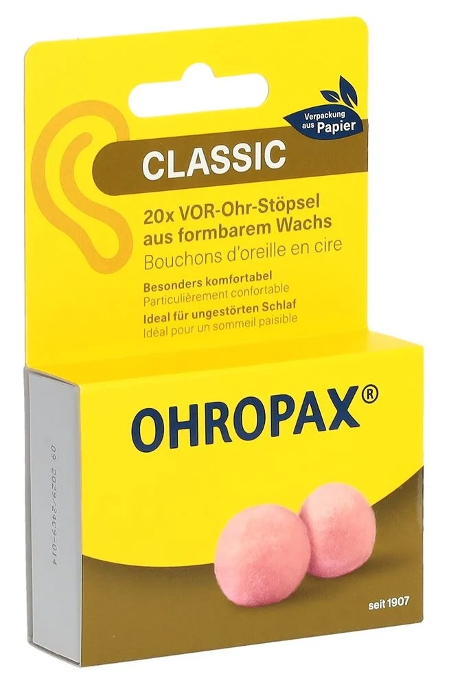 OHROPAX® Bouchons d'oreilles Classic 20 pièces