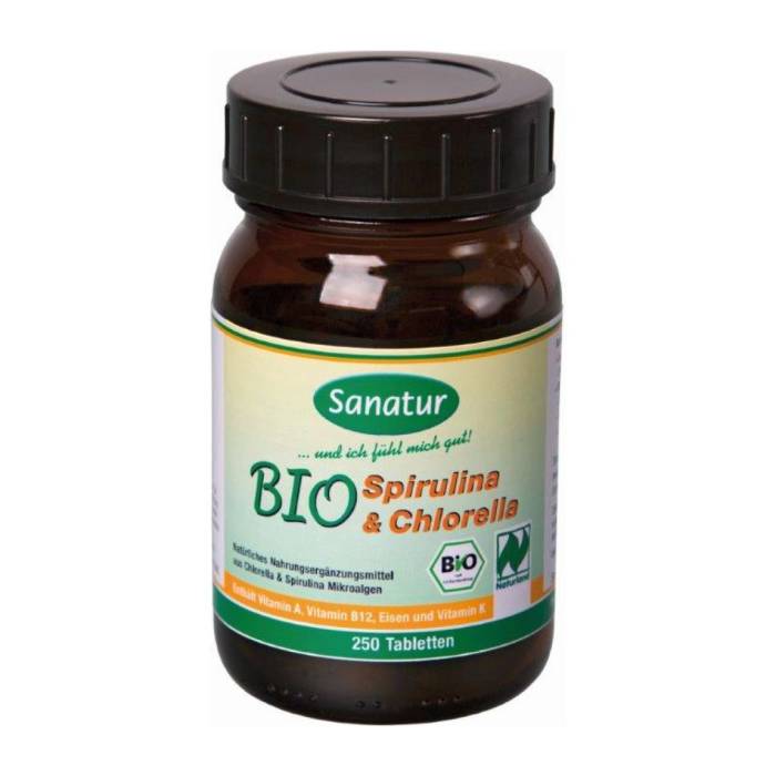 SPIRULINA&CHLORELLA Hau Comprimés bio 400 mg 250 pièces SPIRULINA&CHLORELLA Hau Comprimés bio 400 mg 250 pièces