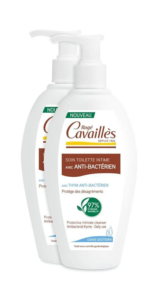 Rogé Cavaillès gel d'hygiène intime antibactérien 2 x 250ml
