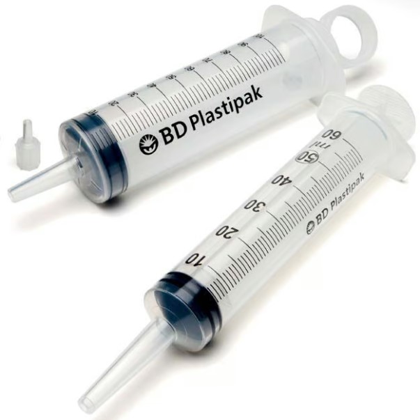 BD PLASTIPAK Seringue à bulles pour blessures 50/60ml 3pcs 60 pièces