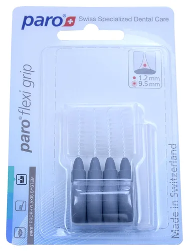 PARO Flexi Grip 1,2–9,5 mm, vert, à gros grain, lot de 4 pièces