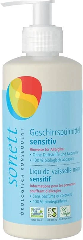 Sonett liquide vaisselle sensitif Disp 300ml Sonett liquide vaisselle sensitif Disp 300ml
