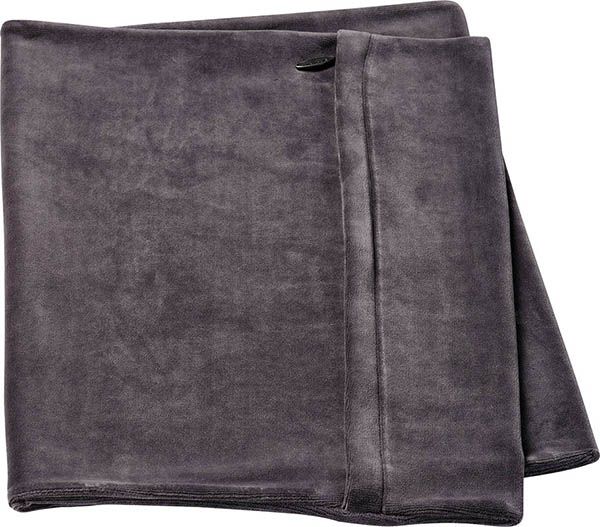 ELSA taie d'oreiller 50x11cm velours anthracite