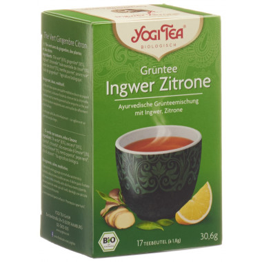 Yogi Tea thé vert gingembre citron 17 btl 1.8g