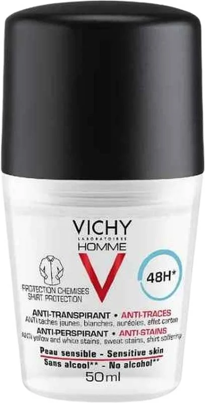 Vichy Homme Déodorant 48H peau sensible roll-on 50ml